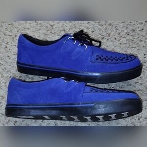T.U.K Men's Blue Suede/Leather Shoes Size 11